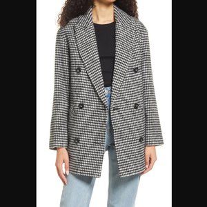 Stetson Houndstooth Check Coat